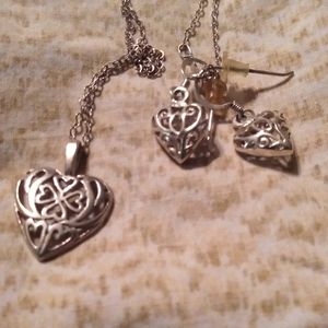 Sterling Silver Necklace & Earring set